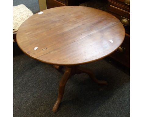 A 19th century mahogany tripod table