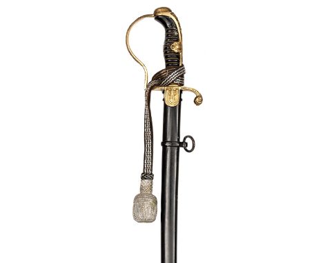 A Third Reich Army officer’s sword model No 1056, by WKC, 32½”, blade retains all its plating, gilt hilt (gilt slightly worn)