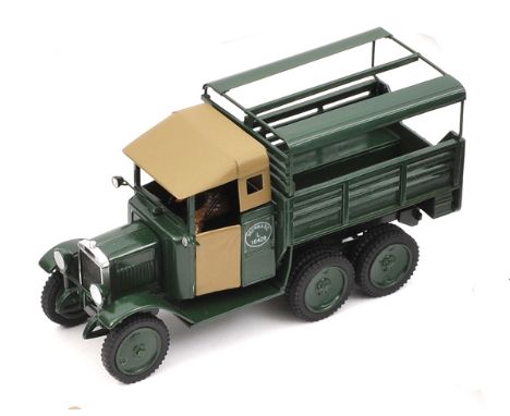 CJB Military Models 1:32 scale late 1930&rsquo;s Morris Commercial 10 wheeled CDF 30cwt General Service Truck. A white metal 