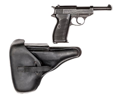 A de-activated Third Reich P38 pistol, no 8200, with Waffenamt stamps etc, GC (some wear and light pitting), complete with or