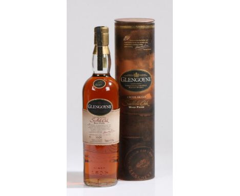 Glengoyne Single Highland Scotch Whisky, Limited Edition Scottish Oak Wood Finish, sixteen year old, 700ml, with container