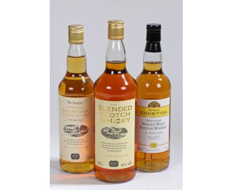 The Wine Society's Speyside Blended Malt Scotch Whisky, 8 Years Old, 40% vol. 70cl; together with two further Wine Society bo