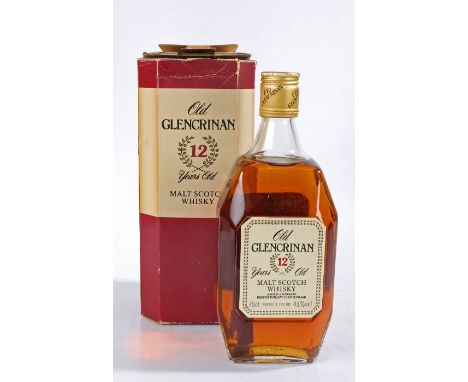 Old Glencrinan Malt Scotch Whisky, 12 Years Old, 43% vol. 75cl. boxed.