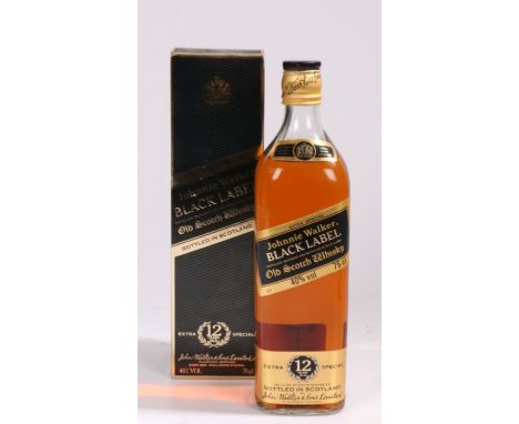 Johnnie Walker Black Label Old Scotch Whisky, Extra Special 12 Years Old, 40% vol. 75cl. boxed