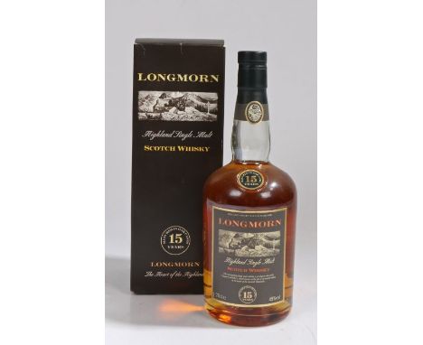 Longmorn Highland Single Malt Scotch Whisky, Aged 15 Years, 45% vol. 70cl, boxed