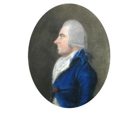 English School (18th Century)  Portrait of Captain W Penel of Stamford, Lincolnshire, 1789; and Study of two Georgian ladies,