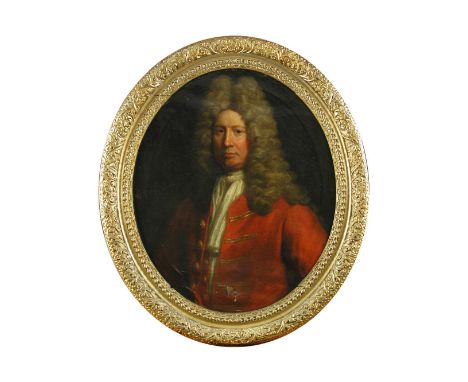 Attributed to John Closterman (German, 1660-1711) Portrait of a gentleman, head and shoulders, believed to be Daniel Wilson o