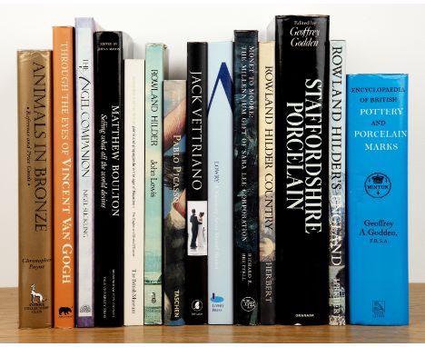 Collection of fine art and antique reference booksto include 'Rowland Hilder Country', 'An artist's memoir', edited by Denis 