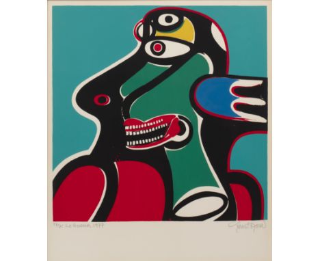 John Christoforou (1921-2014) 'Le Guerrier', lithograph, numbered 37/75, signed, titled and dated 1977 in pencil lower right,