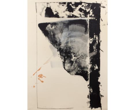 Steven Barraclough (1953-1987) 'Tiashan IV', lithograph and mixed media, signed and dated 1986 in pencil lower left, 75.5cm x