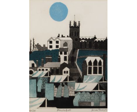 Julian Trevelyan (1910-1998) 'Macclesfield', etching and aquatint, numbered 23/75, signed in pencil lower right, 49cm x 35cm 