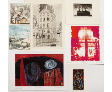 Collection of various pictures to include: Maria Luisa Amaral, 'Untitled I', mixed media, 23cm x 16cm, Albert Duplock (Contem