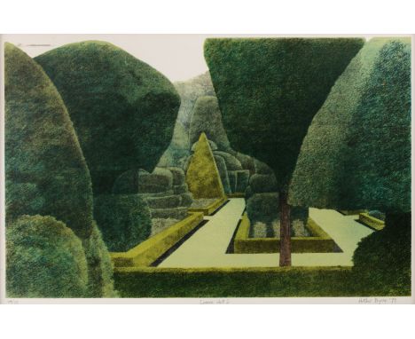 Arthur Byrne (b.1946) 'Chatsworth', lithograph, numbered 38/75, signed and dated 1979 in pencil lower right, 47cm x 36.5cm an