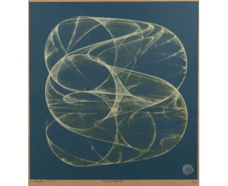 Damon Roberts (b.1974) at Glass Siren Studio'Smoke Spheres', silkscreen, numbered 34/89, signed and dated in 2014 in pencil, 
