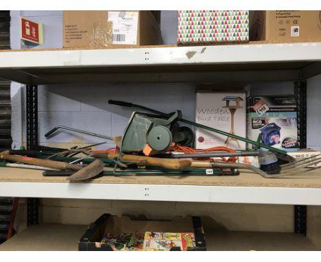 Assorted gardening tools