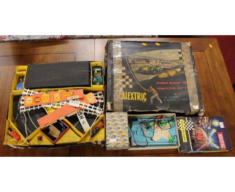 A Scalextric Modern Motor Racing Competition Set to include Track Light and Pit Lights accessories