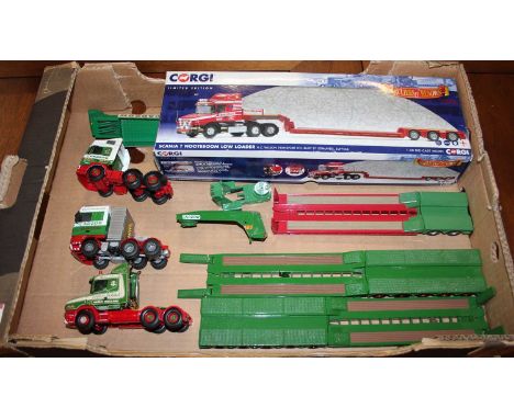One tray containing a quantity of mainly Corgi related 1/50 scale road haulage diecast vehicles to include a HC Wilson Transp
