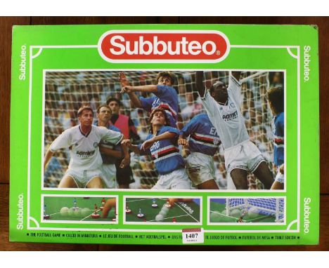 A Subbuteo boxed football game set