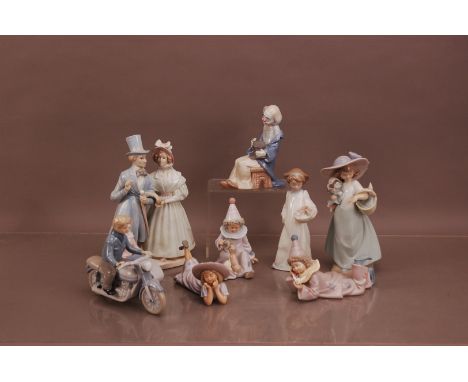 A collection of Nao and the 'Leonardo Collection' ceramic figures, -8