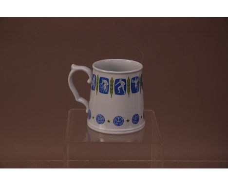 A Copeland Spode ceramic mug, celebrating the 1962 Perth Commonwealth Games, marked to the base, 10cm high