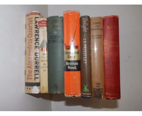 Two Rudyard Kipling first editions - 'Kim' and 'Limits &amp; Renewals', together with five other various first edition novels