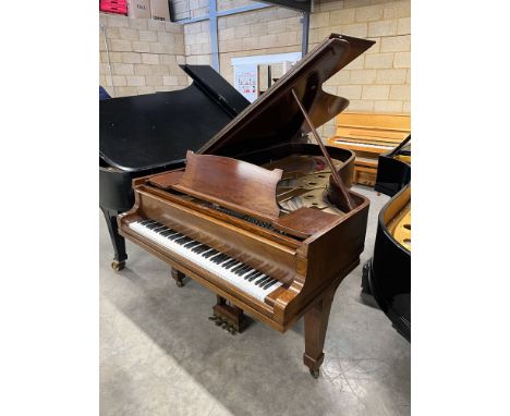 Steinway (c1929) A 7ft 5in Model C grand piano in a mahogany case on square tapered legs; together with an adjustable stool. 