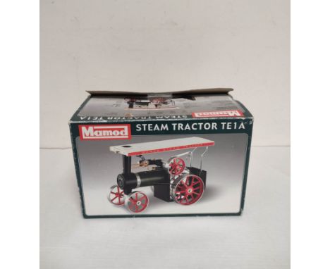 Vintage boxed Mamod Steam Tractor TE1A, complete with paperwork, lubricating oil &amp; twenty solid fuel tablets. 