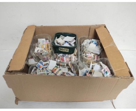 Box containing a large collection of British &amp; commonwealth stamps all in clean condition and grouped by country.&nbsp; 