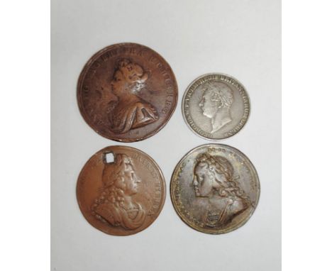 Britain. Collection of 18th-19th century commemorative medals. To include a pierced George I Coronation medal, a 1727 George 