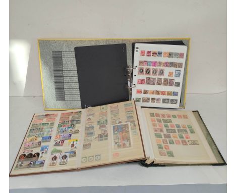 British Commonwealth- three well filled postage stamp albums, comprising of British Commonwealth issues to include an 1875 He