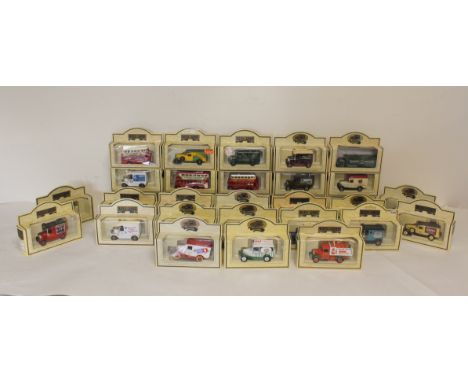 Collection of 32 boxed Lledo Days Gone Vintage Models collector's cars. 