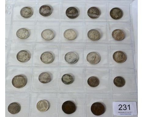 16 x 19th Century Shillings comprising: 1817, 1820, 1826, 1836, 1862 VG/Fine, 1866 die 38 VG/Fine, 1870 die 11, 1873 die 65, 