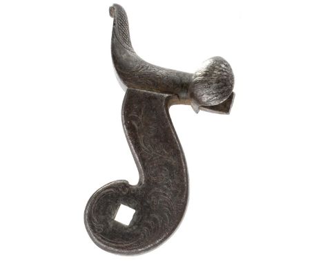 A BRASS PERCUSSION CAP DISPENSER, together with a large quantity of spare gun parts to include a huge tubelock hammer, variou