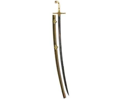 A VICTORIAN 1831 PATTERN GENERAL OFFICER'S SWORD, 81.5cm curved blade with clipped back point by STOHWASSER, LONDON,  etched 