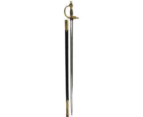 A 2ND LIFE GUARDS OFFICER'S FULL DRESS SWORD BY PROSSER TO LT JOSEPH JOHN WAKEHURST PEYTON, 89.75cm plain fullered blade, mod