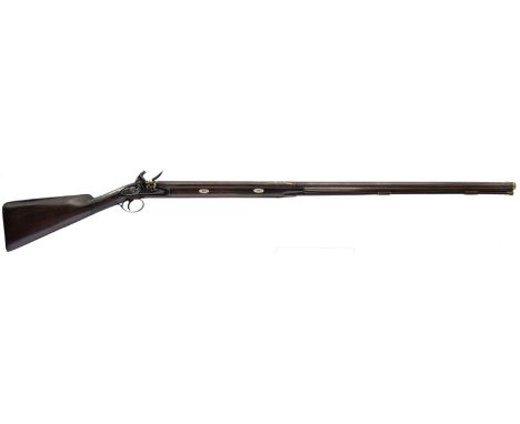 A 10-BORE FLINTLOCK SPORTING GUN BY MANTON, 44.25inch sighted browned multi-stage damascus barrel ring turned at the mid poin