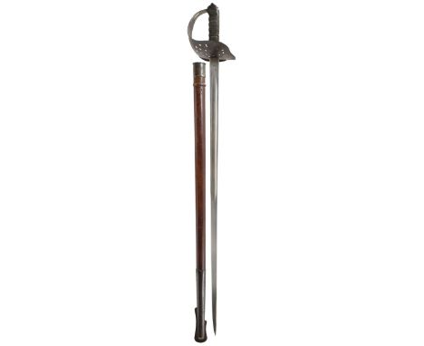 A FIRST WAR PERIOD INDIAN ARMY 1897 PATTERN NCO'S SWORD, 82.5cm clean blade by Mole, stamped at the forte with an arrow over 