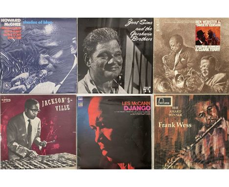 JAZZ LP COLLECTION. Another lovely collection of around 80 jazz LPs. Artists/ titles include Ben Webster - Giants Of The Teno