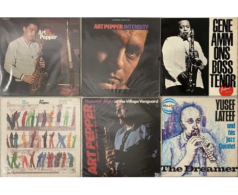 JAZZ ICONS - LP COLLECTION. A wonderful collection of around 35 jazz LPs. Artists/ titles include Gene Ammons - Boss Tenor (P