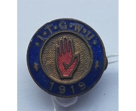 Ireland "ITGWU" 1919 Member's Brass and Enamel Badge 