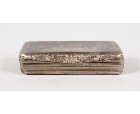 A GEORGE III SILVER SNUFF BOX. Birmingham.