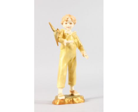 A ROYAL WORCESTER FIGURE "THE PARAKEET". No. 3087.  6.5ins high.