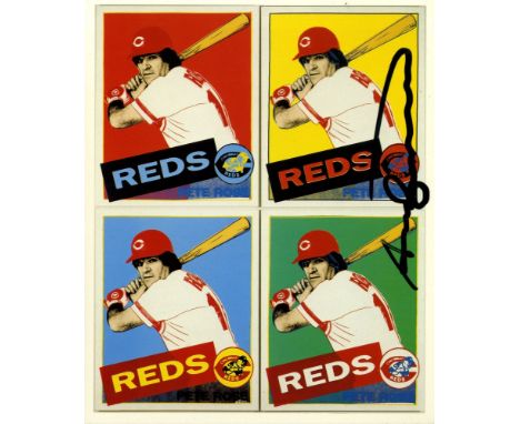 Artist: Andy Warhol (American, 1928 - 1987). Title: "Pete Rose [museum promotional card]". Medium: Color offset lithograph. D