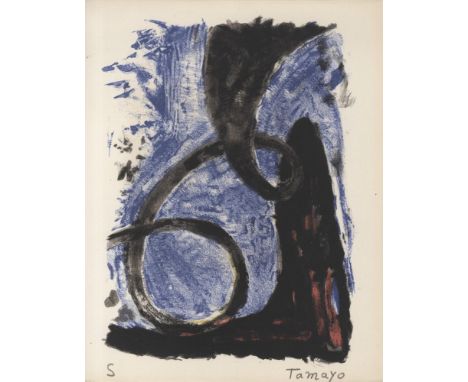 Artist: Rufino Tamayo (Mexican, 1899 - 1991). Title: "Espiral". Medium: Color lithograph. Date: Composed 1952. Dimensions: Ov