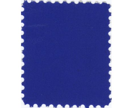 Artist: Yves Klein (French, 1928-1962). Title: "Timbre bleu". Medium: IKB pigment on postage stamp. Date: Composed 1957-1959.