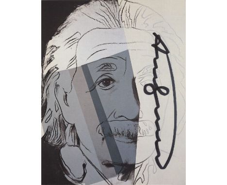 Artist: Andy Warhol (American, 1928 - 1987). Title: "Albert Einstein [announcement/invitation]". Medium: Color offset lithogr