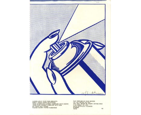 Artist: Roy Lichtenstein (American, 1923-1997). Title: "Spray Can". Medium: Color lithograph. Date: Composed 1963. Printed 19