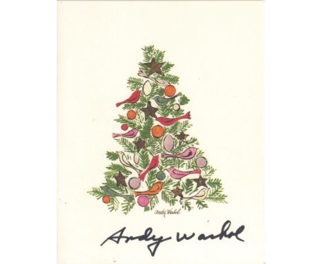 Artist: Andy Warhol (American, 1928 - 1987). Title: "Christmas Card: Ornamented Christmas Tree". Medium: Original vintage col