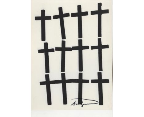 Artist: Andy Warhol (American, 1928 - 1987). Title: "Crosses #3". Medium: Lithograph. Date: Printed 1982. Dimensions: Overall