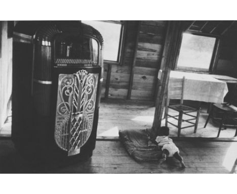 Artist: Robert Frank (Swiss/American, b.1924). Title: "Café, Beaumont, South Carolina". Medium: Original photogravure. Date: 